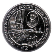 Монета 2 фунта. 2012 год, Британская Антарктическая территория. 100-летие Британской антарктической экспедиции. Монета 2 фунта. 2012 год, Британская Антарктическая территория. 100-летие Британской антарктической экспедиции.