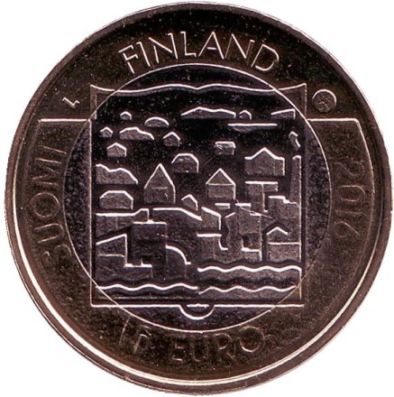 Монета 5 евро. 2016 год, Финляндия. Лаури Кристиан Реландер.