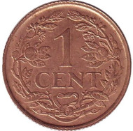 Монета 1 цент. 1960 год, Суринам. (Колония Нидерландов) Монета 1 цент. 1960 год, Суринам. (Колония Нидерландов)
