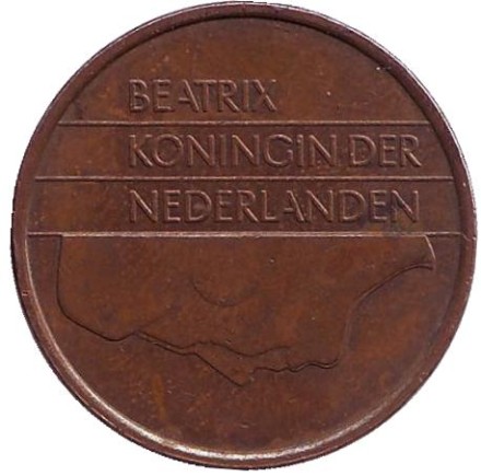 Монета 5 центов. 1984 год, Нидерланды. Монета 5 центов. 1984 год, Нидерланды.