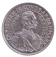 Монета 2 кроны. 1903 год, Дания. 40 лет правления. Король Кристиан IX. Монета 2 кроны. 1903 год, Дания. 40 лет правления. Король Кристиан IX.