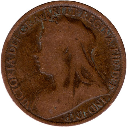 Монета 1 пенни. 1895 год, Великобритания. Монета 1 пенни. 1895 год, Великобритания.