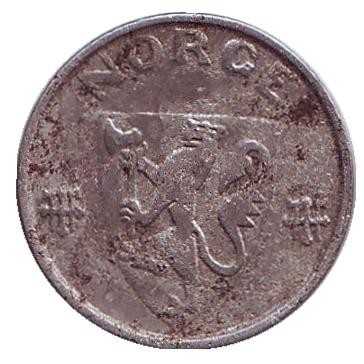 Монета 1 эре. 1942 год, Норвегия. Монета 1 эре. 1942 год, Норвегия.