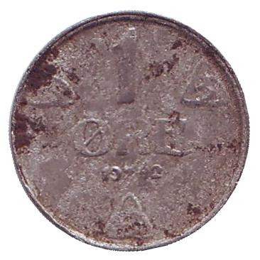 Монета 1 эре. 1942 год, Норвегия.