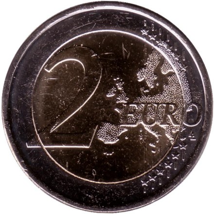 Монета 2 евро. 2022 год, Финляндия. Исследования климата. Монета 2 евро. 2022 год, Финляндия. Исследования климата.