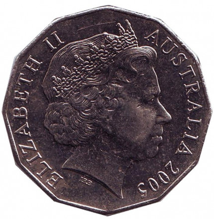Монета 50 центов. 2005 год, Австралия. 60 лет со дня окончания Второй Мировой войны. Монета 50 центов. 2005 год, Австралия. 60 лет со дня окончания Второй Мировой войны.