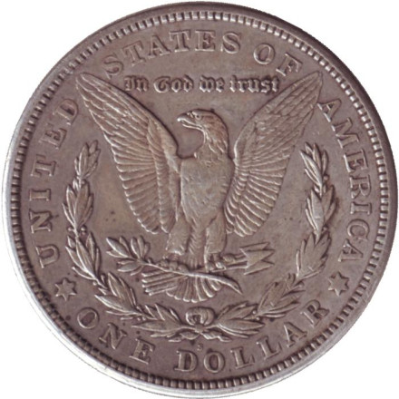 Монета 1 доллар. 1921 год (S), США. Моргановский доллар. Монета 1 доллар. 1921 год (S), США. Моргановский доллар.