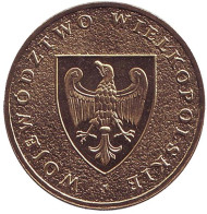 Монета 2 злотых, 2005 год, Польша. Великопольское воеводство. Монета 2 злотых, 2005 год, Польша. Великопольское воеводство.