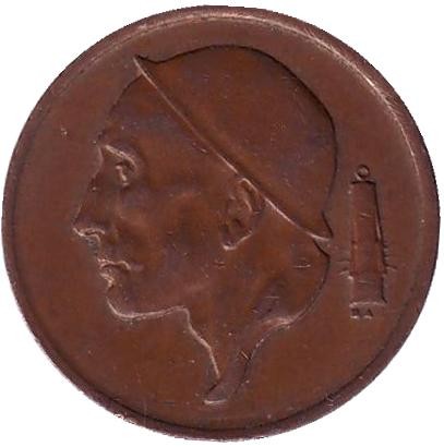 Монета 50 сантимов. 1966 год, Бельгия. (Belgie)