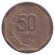 Монета 50 сентимов. 2004 год, Перу.