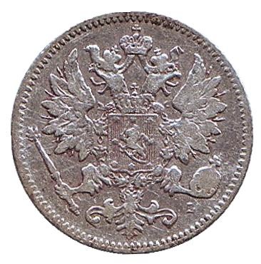 Монета 25 пенни. 1898 год, Финляндия в составе Российской Империи.