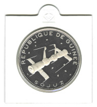 Монета 250 франков, 1970 год, Гвинея. Космический корабль "Союз". Монета 250 франков, 1970 год, Гвинея. Космический корабль "Союз".