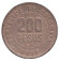 Монета 200 песо. 1996 год, Колумбия.