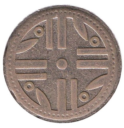 Монета 200 песо. 1996 год, Колумбия.