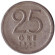 Монета 25 эре. 1943 год, Швеция. Монета 25 эре. 1943 год, Швеция.