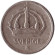Монета 25 эре. 1943 год, Швеция. Монета 25 эре. 1943 год, Швеция.