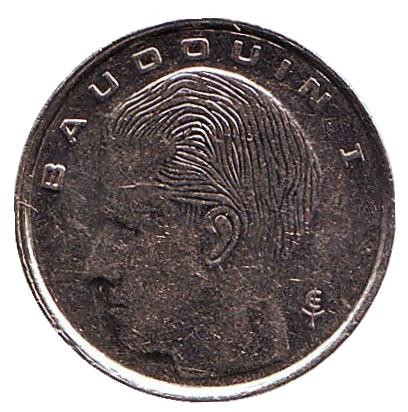 Монета 1 франк. 1991 год, Бельгия (Belgique). Монета 1 франк. 1991 год, Бельгия (Belgique).