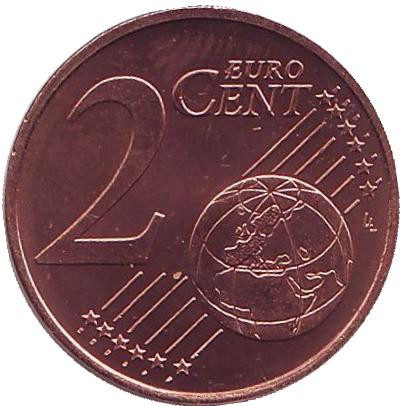 Монета 2 цента. 2015 год, Кипр.