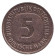 Монета 5 марок. 1988 год (J), ФРГ. Монета 5 марок. 1988 год (J), ФРГ.