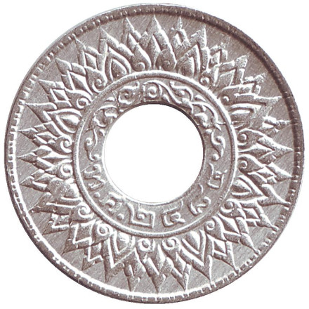 Монета 10 сатангов. 1941 год, Таиланд.