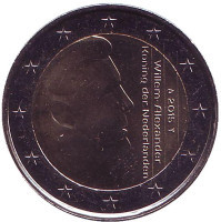 Монета 2 евро. 2015 год, Нидерланды.