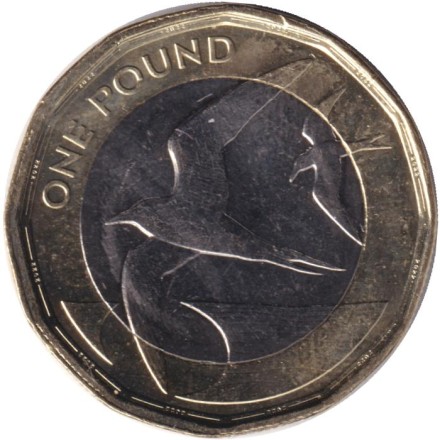 Монета 1 фунт. 2022 год, Острова Святой Елены и Вознесения. Монета 1 фунт. 2022 год, Острова Святой Елены и Вознесения.