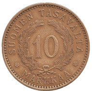 Монета 10 марок. 1928 год, Финляндия. Монета 10 марок. 1928 год, Финляндия.