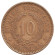 Монета 10 марок. 1928 год, Финляндия.