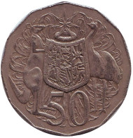 Монета 50 центов. 1978 год, Австралия. Монета 50 центов. 1978 год, Австралия.