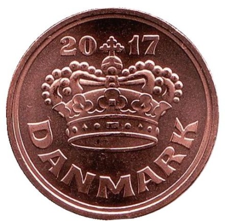 Монета 50 эре. 2017 год, Дания.