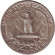 Монета 25 центов. 1942 год, США. (Без отметки монетного двора). Вашингтон. Монета 25 центов. 1942 год, США. (Без отметки монетного двора). Вашингтон.