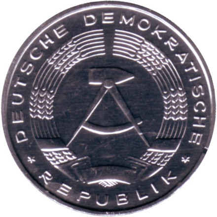 Монета 10 пфеннигов. 1981 год, ГДР. BU.