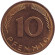 Монета 10 пфеннигов. 1982 год (F), ФРГ. Дубовые листья. Монета 10 пфеннигов. 1982 год (F), ФРГ. Дубовые листья.