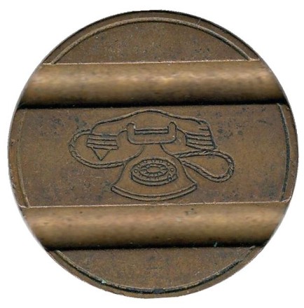 Телефонный жетон. 7402. Италия. 1974 год. (Отметка: ESM) Телефонный жетон. 7402. Италия. 1974 год. (Отметка: ESM)