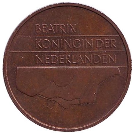 Монета 5 центов. 1985 год, Нидерланды.