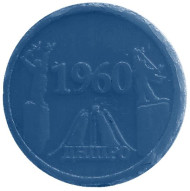 Днепр. Юбилейный жетон Киевского метрополитена. 2010 год, Украина.