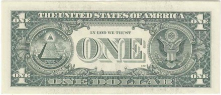 Банкнота 1 доллар. 2013 год, США. "B" - Нью-Йорк. P-537.