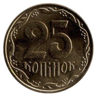 Монета 25 копеек, 2006 год, Украина. Монета 25 копеек, 2006 год, Украина.