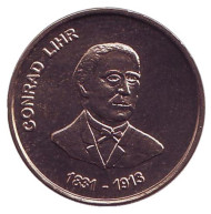 Конрад Лир. Памятный жетон. 1995 год, Финляндия.