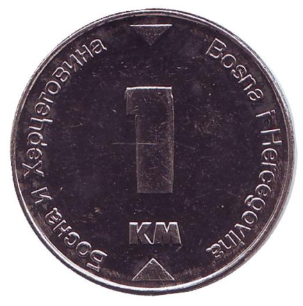 Монета 1 конвертируемая марка. 2006 год, Босния и Герцеговина.