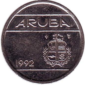 Монета 5 центов. 1992 год, Аруба.