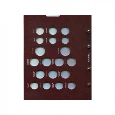 Комплект из 2-х блистерных листов. Разменные монеты СССР и России 1991-1993гг. Формат "Optima". Комплект из 2-х блистерных листов. Разменные монеты СССР и России 1991-1993гг. Формат "Optima".