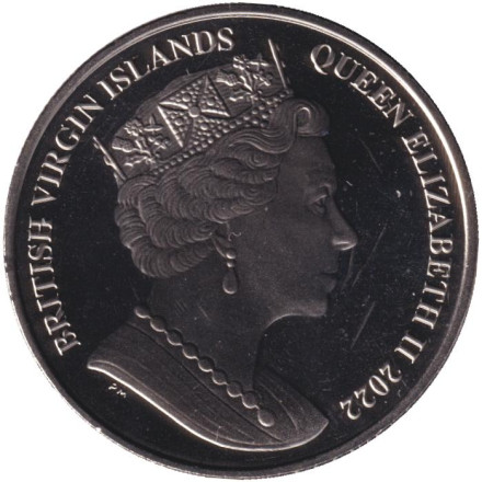 Монета 1 доллар. 2022 год, Британские Виргинские острова. 75 лет последней монете "Шагающая Свобода". Монета 1 доллар. 2022 год, Британские Виргинские острова. 75 лет последней монете "Шагающая Свобода".