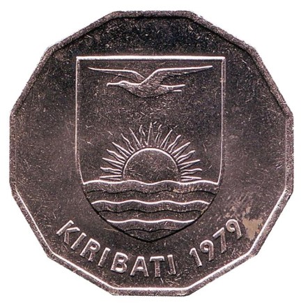 Монета 1 доллар. 1979 год, Кирибати. Фрегат. Монета 1 доллар. 1979 год, Кирибати. Фрегат.