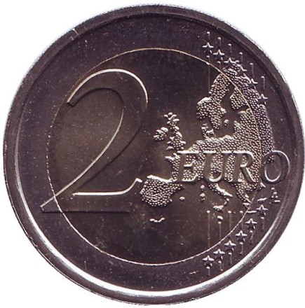 Монета 2 евро. 2017 год, Италия. 400 лет со дня постройки Собора Святого Марка. Венеция.