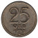 Монета 25 эре. 1944 год, Швеция. Монета 25 эре. 1944 год, Швеция.