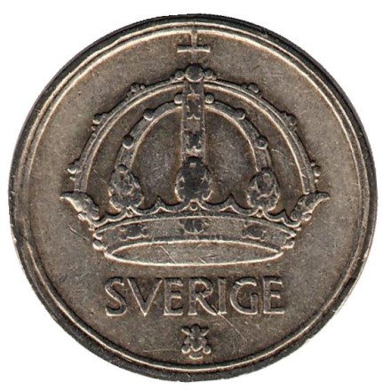 Монета 25 эре. 1944 год, Швеция. Монета 25 эре. 1944 год, Швеция.