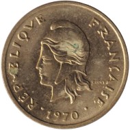 Монета 2 франка. 1970 год, Новые Гебриды. Птица Фрегат. Монета 2 франка. 1970 год, Новые Гебриды. Птица Фрегат.