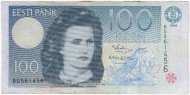 Банкнота 100 крон. 1994 год, Эстония. P-79a. Банкнота 100 крон. 1994 год, Эстония. P-79a.