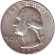 Монета 25 центов. 1952 год, США. (Без отметки монетного двора) Вашингтон. Монета 25 центов. 1952 год, США. (Без отметки монетного двора) Вашингтон.